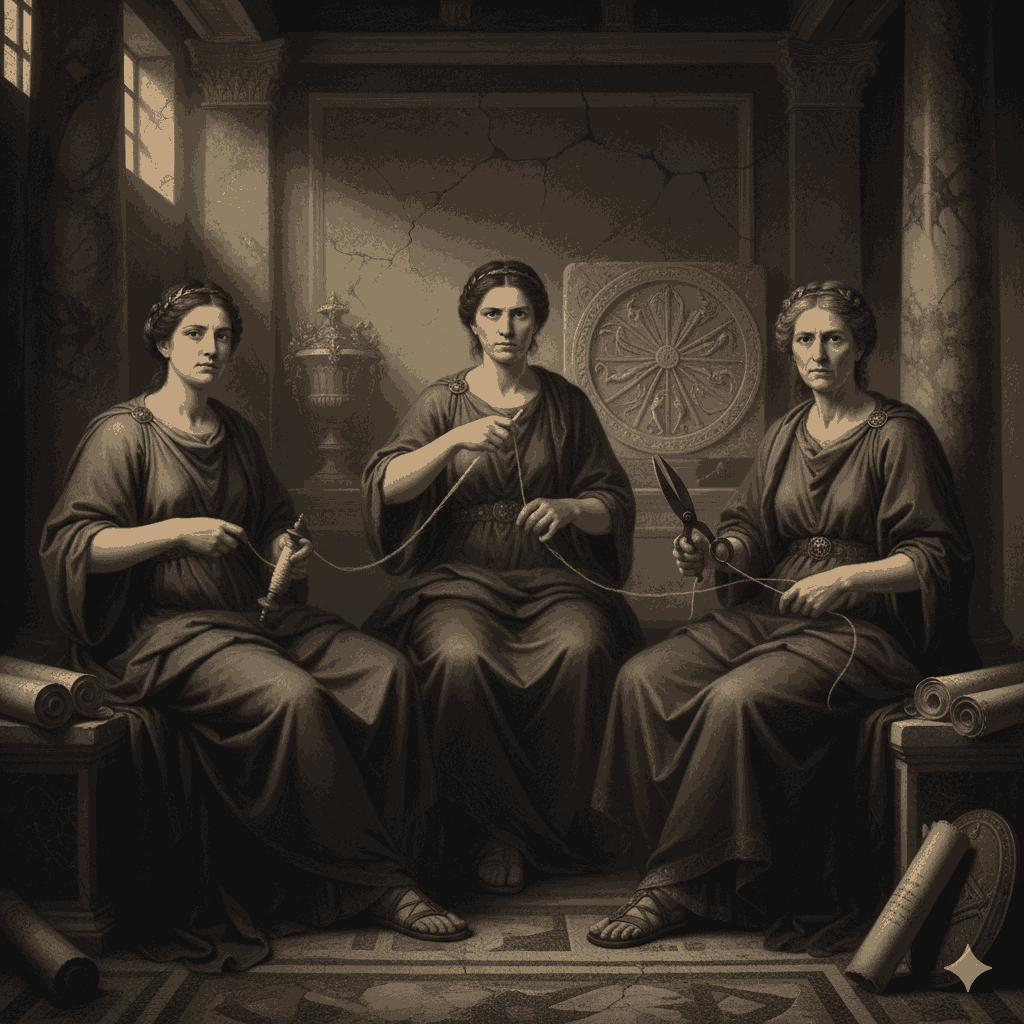 LeParche Romane che rappresentano l'intervento degli Dei nel destino umano
