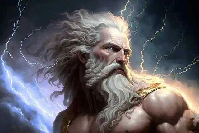 immagine di Zeus che rappresenta L'Intervento degli Dèi nella Vita Umana